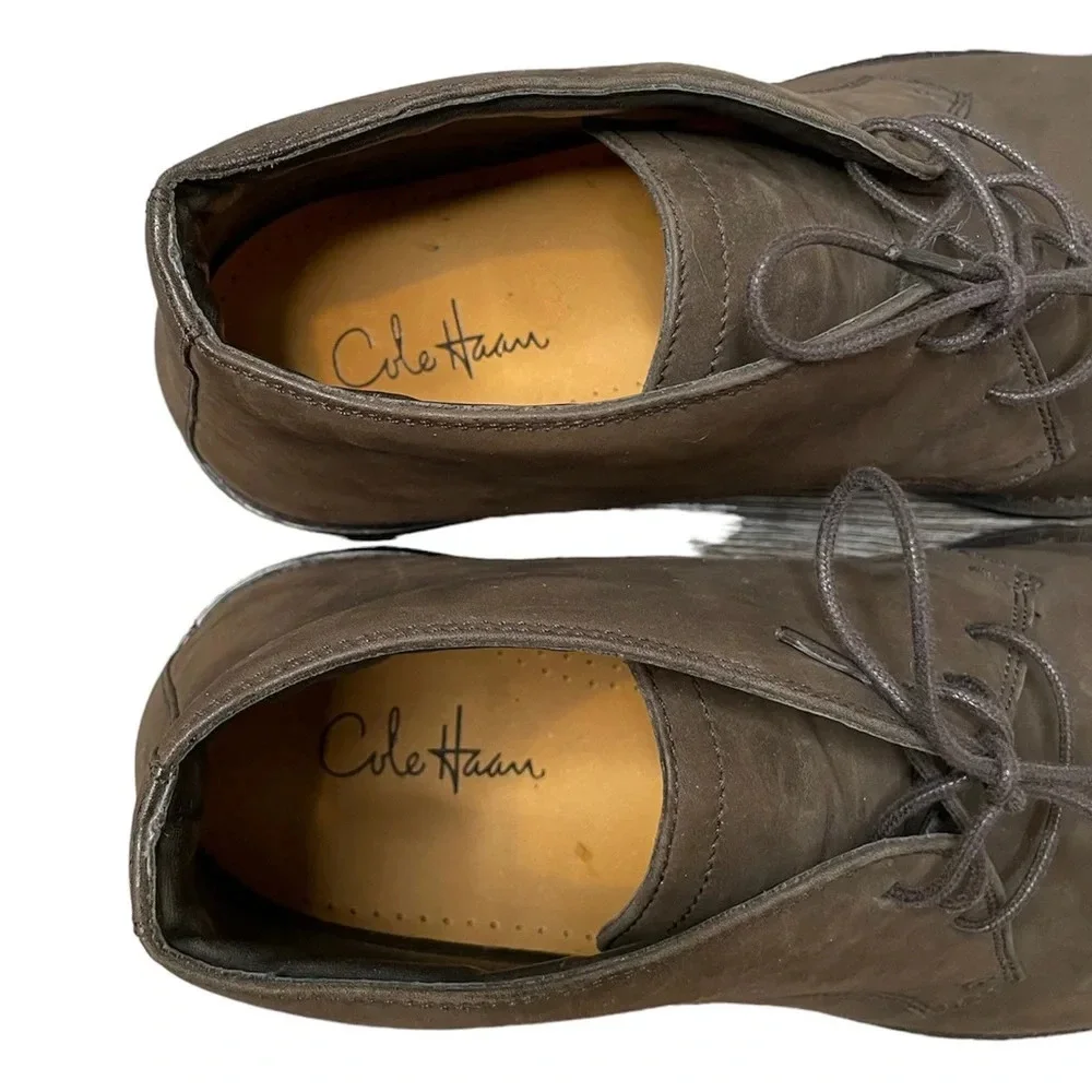 Cole Haan Men’s Brown Suede Lace Up Chukka Ankle Boot Shoe Size 12